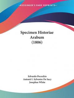 Specimen Historiae Arabum (1806)