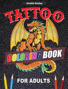 Tattoo Coloring Book For Adults