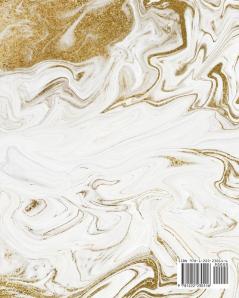 Liquid Gold Marble Composition Notebook - Large Ruled Notebook - 8x10 Lined Notebook (Softcover Journal / Notebook / Diary): 252 (8x10 Lined Softcover Notebook)