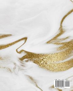 Liquid Gold Marble Composition Notebook - Large Ruled Notebook - 8x10 Lined Notebook (Softcover Journal / Notebook / Diary): 255 (8x10 Lined Softcover Notebook)