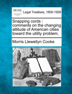 Snapping Cords: Comments on the Changing Attitude of American Cities Toward the Utility Problem.