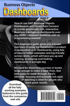 Business Objects Dashboards for Beginners