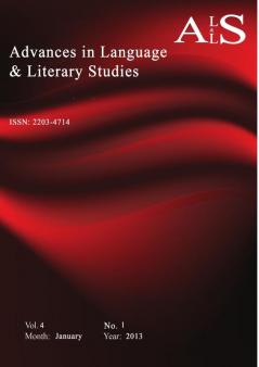 Advances in Language & Literary Studies (Vol. 4 No.1; 2013)