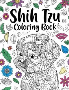 Shih Tzu Adult Coloring Book