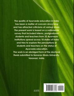 The quality of Ayurveda education in India