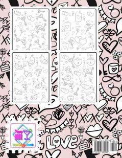 Valentine Day Coloring Book: Romantic Love Valentines Day Coloring Book Containing 50 Cute and Fun Love Filled Images: Hearts Sweets Cherubs Doodling and More!