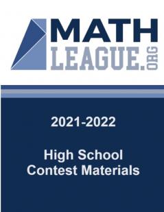 2021-2022 High School Contest Materials