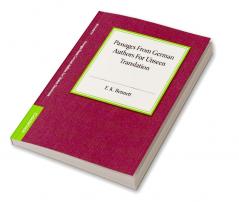 Passages from German Authors for Unseen Translation