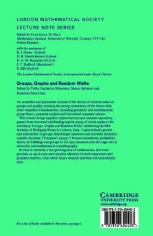 Groups Graphs and Random Walks