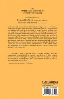 The Cambridge History of Literary Criticism