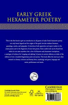 Early Greek Hexameter Poetry