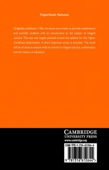 Elementary Integral Calculus