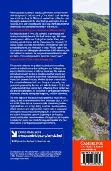 The Mechanics of Earthquakes and Faulting
