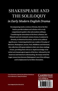 Shakespeare and the Soliloquy in Early Modern English Drama