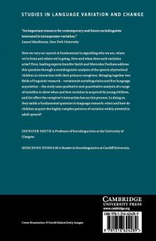 Sociolinguistic Variation in Children's Language