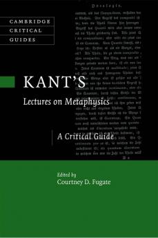 Kant's Lectures on Metaphysics