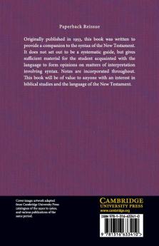 An Idiom Book Of New Testament Greek