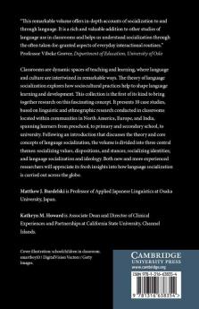 Language Socialization in Classrooms