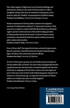 To Govern China