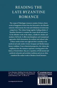 Reading the Late Byzantine Romance