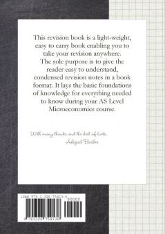 AS Level Microeconomics Revision Book