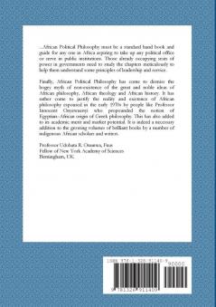 AFRICAN POLITICAL PHILOSOPHY