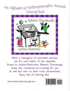 An Alphabet of Anthropomorphic Animals Coloring Book