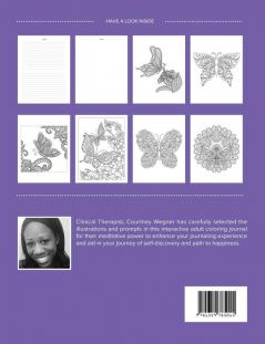Adult Coloring Journal: Gratitude (Butterfly Illustrations Purple Mist)