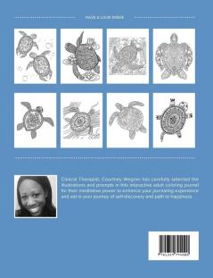 Adult Coloring Journal: Anxiety (Turtle Illustrations Clear Skies)
