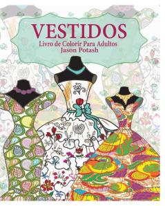 Vestidos Livro de Colorir Para Adultos