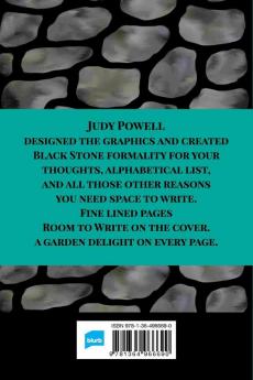 The Alphabet Journal - Black Stone: Your ideas kept dear on the fine formal Celtic design.