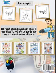 Plane Coloring Book for Kids Aged 3 and UP