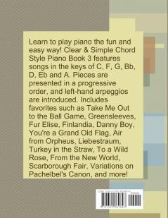 Clear & Simple Chord Style Piano Book 3