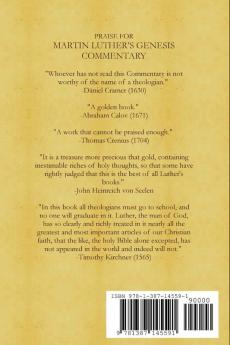 Martin Luther's Commentary on Genesis (Chapters 1-4)