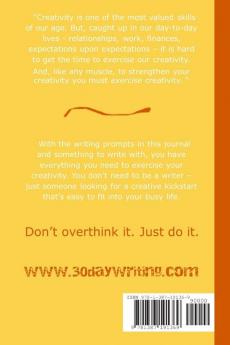 30 day writing challenge journal