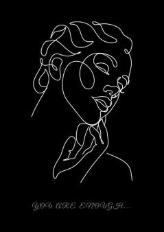 You Are Enough Black