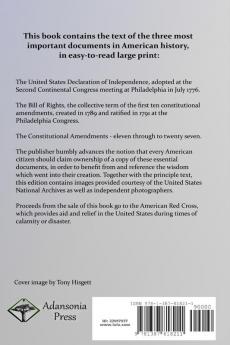 US Constitution: Declaration of Independence Bill of Rights and Amendments