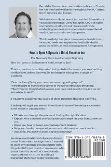 How to Open & Operate A Hotel Resort or Inn