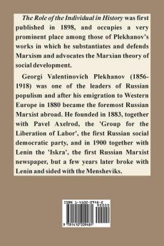 The Role of the Individual in History
