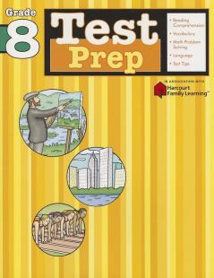 Test Prep: Grade 8 (Flash Kids Harcourt Family Learning)