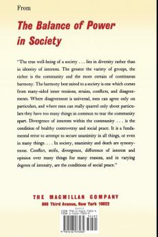 The Balance of Power in Society