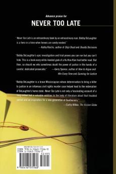 Never Too Late: A Prosecutor's Story of Justice in the Medgar Evars Case