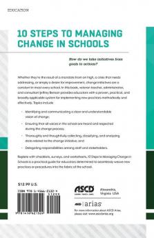 10 Steps to Managing Change in Schools: How Do We Take Initiatives From Goals to Actions? (ASCD Arias)