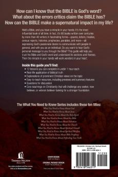 What You Need to Know about the Bible