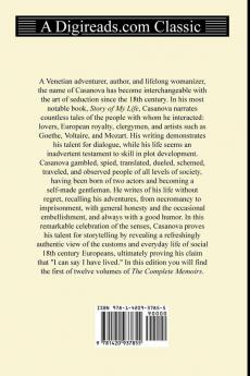 The Story of My Life (the Complete Memoirs of Giacomo Casanova Volume 1 of 12)