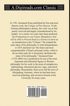 Kant's Prolegomena to any Future Metaphysics