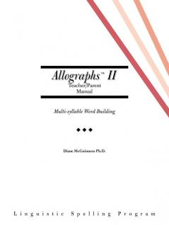 Allographs Ii Teacher/Parent Manual
