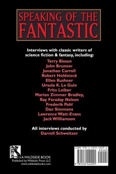Speaking of the Fantastic: Interviews with Science Fiction and Fantasy Writers