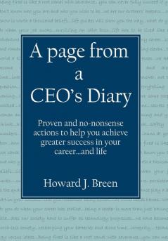 A page from a CEO's Diary