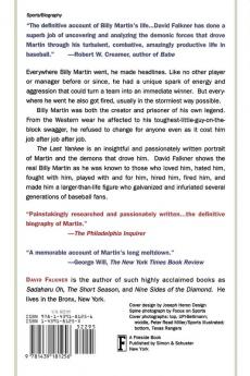The Last Yankee: The Turbulent Life of Billy Martin